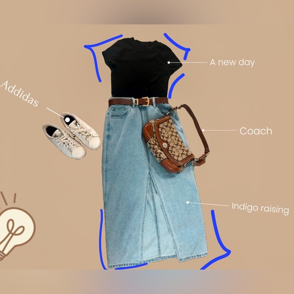indigo raisin Dresses & Skirts - PRE-LOVED ♻️
Long 🩵Demin skirt !!